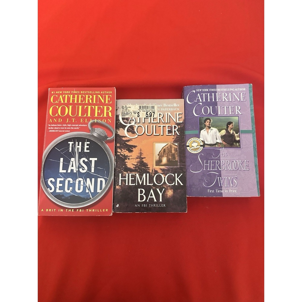 Catherine Coulter adventure paperback novels set of 3